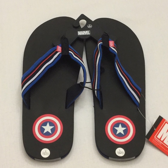 captain america flip flops